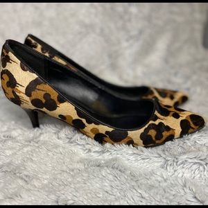 Coach New York Leopard heels